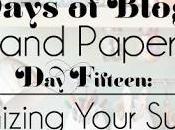 Days Blogging (D.I.Y. Paper Tips) Fifteen: Organizing Supplies