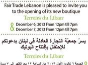 Terroirs Liban: Fair Trade Lebanon’s Shop Open