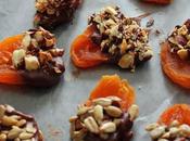 Chocolate Coated Dried Apricots with Nuts