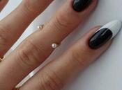 Black White Wedding Nails That Exudes Elegant Simplicity