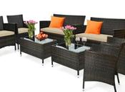 SAVE $130 8-Piece Patio Rattan Outdoor Furniture