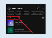 Spotify Recently Played Showing