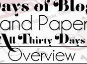 Days Blogging (D.I.Y. Paper Tips) Thirty: Overview