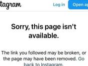 “Sorry, This Page Isn’t Available” Instagram