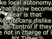 Republicans Longer Believe Local Control