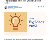Ideas That Will Shape Sales 2023