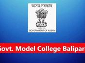 Government Model College Balipara Recruitment Assistant Professor Posts