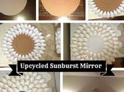 Upcycled Plastic Spoon Sunburst Mirror