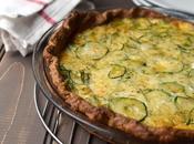 Caramelized Onion Zucchini Quiche (with Spelt Flour Crust)