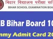 Bihar Board Class 10th Dummy Admit Card 2024 12th