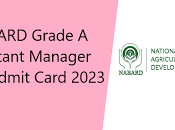 NABARD Assistant Manager Officer Grade-A Mains Admit Card 2023