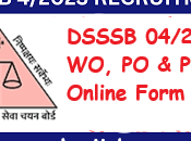 Delhi DSSSB 04/2023 Online Form 2023