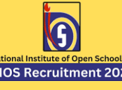 National Institute Open Schooling NIOS Recruitment 2023