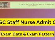 UPPSC Staff Nurse Post Admit Card 2023