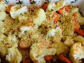 Crumb Topped Roasted Cauliflower Carrots