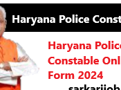 Haryana Police Constable Online Form 2024
