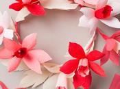 Valentine's Paper Flower Wreath