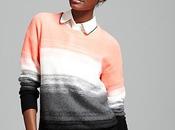Bloomingdales Aqua Cashmere Sweater Ombre Stripe Pullover