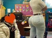 Teacher Come Under Fire Distracting Students With Shape Back Behind (PHOTOS)