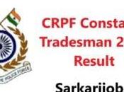 CRPF Constable Tradesman 2023 Result