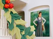 Oversized Holly Berry Paper Garland