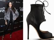 Shoe Adriana Lima Wears Gianvito Rossi Mira Leather Bootie