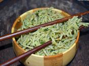 Cilantro-almond Pesto Spaghetti