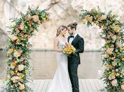 Elegant Styled Shoot Lake Greece with Modern Pops Color