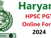 Haryana HPSC Online Form 2024