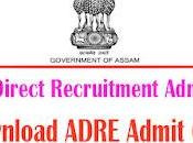 Assam Direct Recruitment Admit Card 2024 Download ADRE