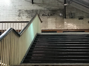 Estate Agent Ghostsign Fulham Broadway Station.