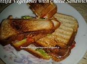 Mixed Vegetables with Cheese Sandwich