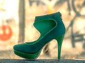 Cleopatra's Electric Green Platform Shoe