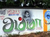 Adorable Road Side Painting Jayalalithaa
