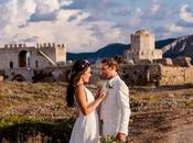 Autumn Wedding Methoni Castle with Ivory Roses Ioanna Giannis