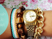 Gold Chain Elastic Bracelet