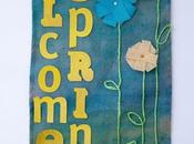 “Welcome Spring” Burlap Banner