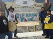 Security Riot Gear Protecting Contractors Cayoose Creek Campground