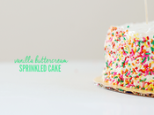 Vanilla Buttercream Sprinkled Cake