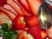 Strawberries with Green Tea, Honey Basil….