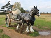 Stunning Shire Horse Sculpture Suffolk Countryside