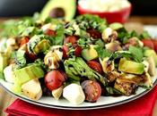 Make Avocado Chicken Caprese Salad