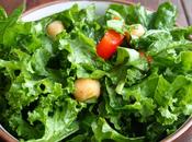 Kale Chickpea Salad with Lemon Dressing