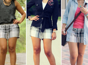 Three Ways Wear Check Shorts
