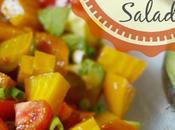 Quick Easy Beet, Avocado, Tomato Salad