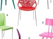 Look: Colorful Dining Chairs