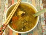Curry Vegetable Soup with Tofu. Mediterranean-Chinese Fusion