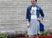 Outfit: Black White Blue Over