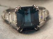 Jewel Week Blue Spinel Diamond 5-Stone Ring