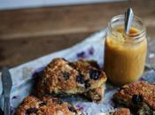 First Winter Celebration; Wholemeal Blueberry Scones with Lemon Curd